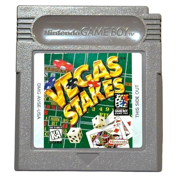 Nintendo GameBoy Vegas Stakes Original  Tested Works Great Condition Vintage - Picture 1 of 3